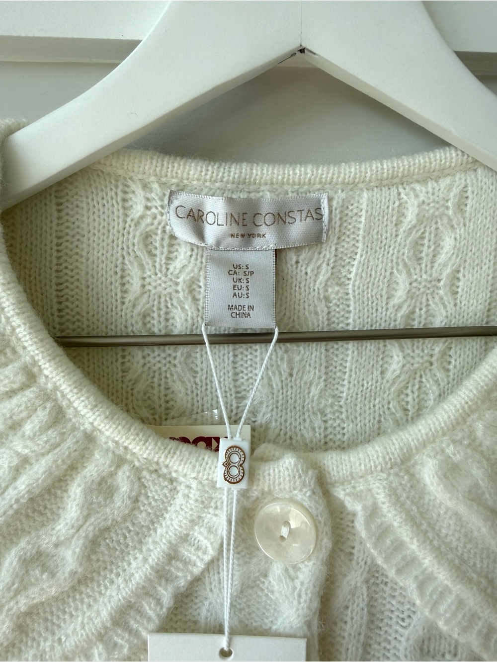 NWT Caroline Constas Cardigan Size S - Picture 5 of 6